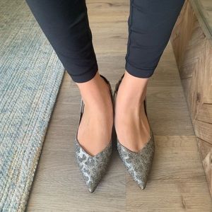 Brand new, never worn Pella Moda, sparkly slingbacks
